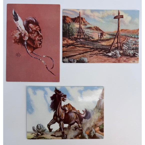 Other - Lot 3 Ross Stefan 1948 Uncirculated Postcards A New Experience Good Scout Attack